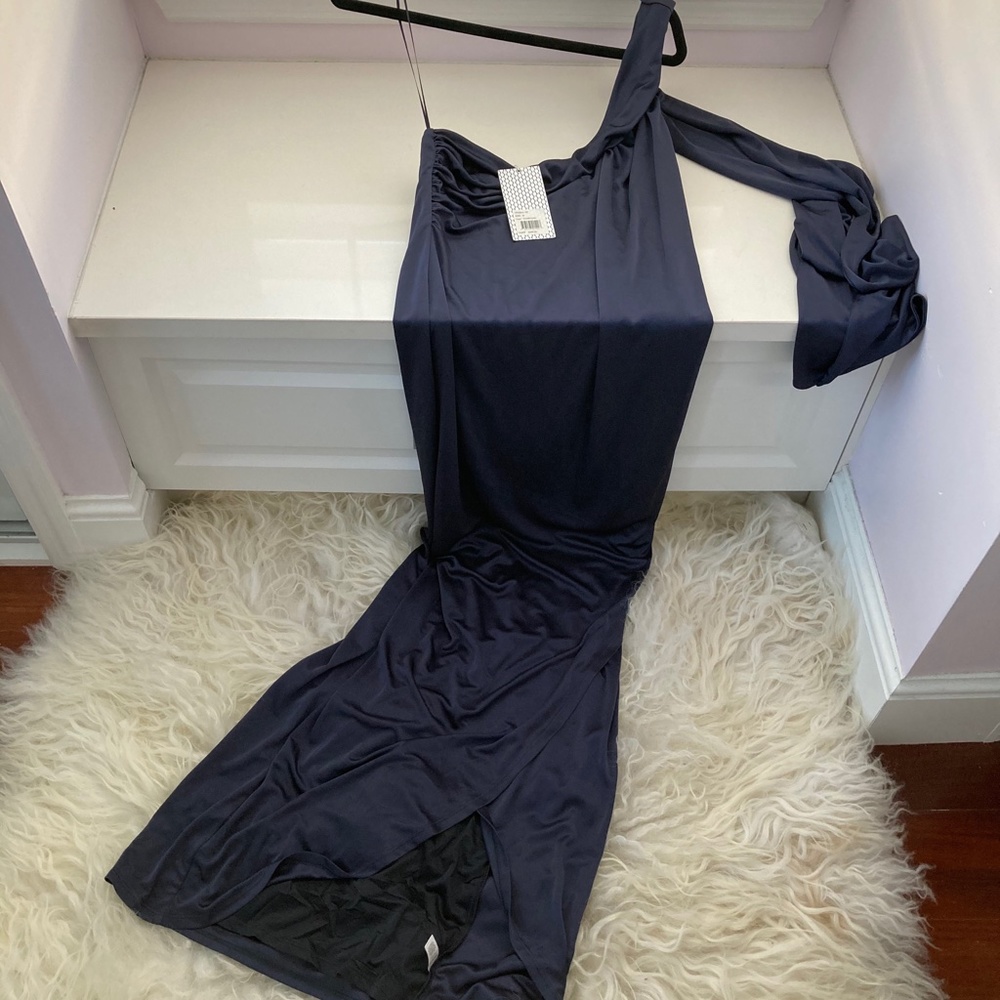 HALSTON HERITAGE Off-The-Shoulder Evening Dress